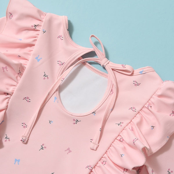 Japanese children's clothing Ly# mine UV protection swimsuit two-piece set 100-130cm girls summer swimsuit special edition [Japan pre-sale: mid-April 2025] 