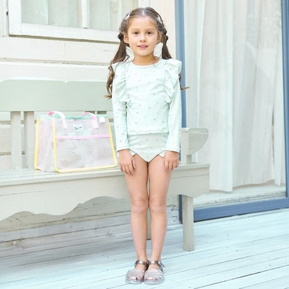 Japanese children's clothing Ly# mine UV protection swimsuit two-piece set 100-130cm girls summer swimsuit special edition [Japan pre-sale: mid-April 2025] 