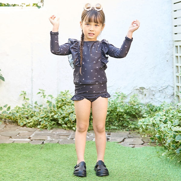 Japanese children's clothing Ly# mine UV protection swimsuit two-piece set 100-130cm girls summer swimsuit special edition [Japan pre-sale: mid-April 2025] 