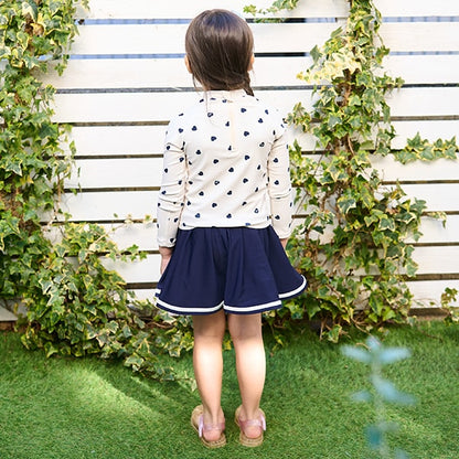 Japanese children's clothing Ly# mine UV protection swimsuit two-piece set 100-130cm girls summer swimsuit special edition [Japan pre-sale: mid-April 2025] 