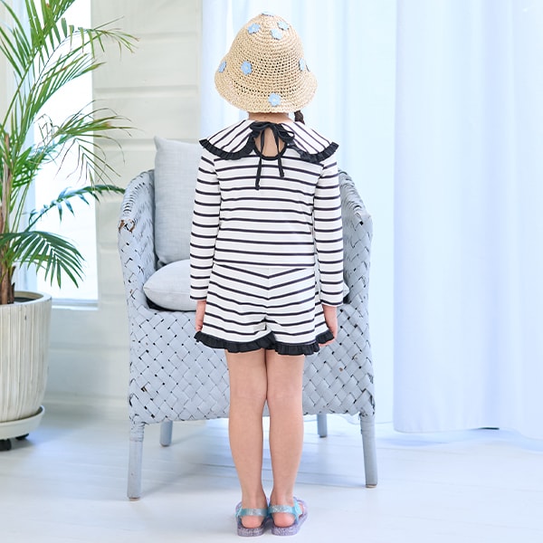 Japanese children's clothing Ly# mine UV protection swimsuit two-piece set 100-130cm girls summer swimsuit special edition [Japan pre-sale: mid-April 2025] 