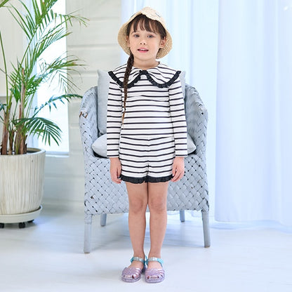 Japanese children's clothing Ly# mine UV protection swimsuit two-piece set 100-130cm girls summer swimsuit special edition [Japan pre-sale: mid-April 2025] 