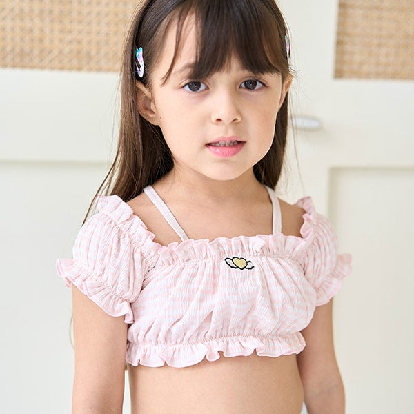 Japanese children's clothing Ly# mine UV protection swimsuit two-piece set 100-130cm girls summer swimsuit special edition [Japan pre-sale: mid-April 2025] 