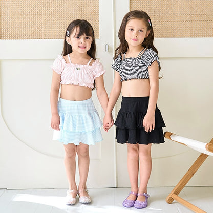 Japanese children's clothing Ly# mine UV protection swimsuit two-piece set 100-130cm girls summer swimsuit special edition [Japan pre-sale: mid-April 2025] 