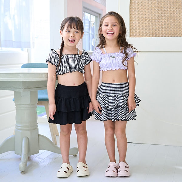 Japanese children's clothing Ly# mine UV protection swimsuit two-piece set 100-130cm girls summer swimsuit special edition [Japan pre-sale: mid-April 2025] 