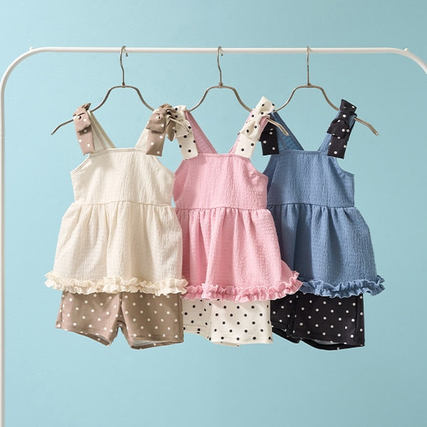 Japanese children's clothing Ly# mine UV protection swimsuit two-piece set 100-130cm girls summer swimsuit special edition [Japan pre-sale: mid-April 2025] 