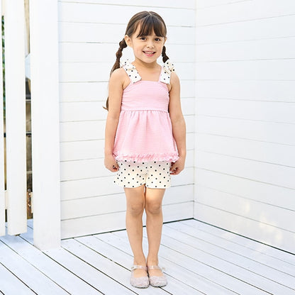Japanese children's clothing Ly# mine UV protection swimsuit two-piece set 100-130cm girls summer swimsuit special edition [Japan pre-sale: mid-April 2025] 