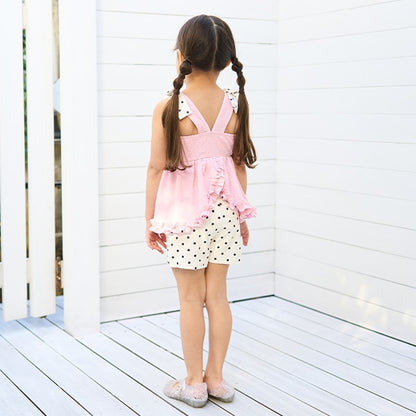 Japanese children's clothing Ly# mine UV protection swimsuit two-piece set 100-130cm girls summer swimsuit special edition [Japan pre-sale: mid-April 2025] 