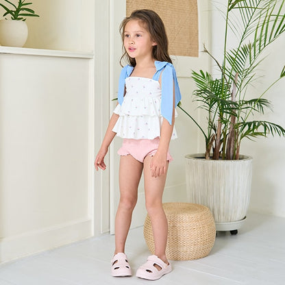 Japanese children's clothing Ly# mine UV protection swimsuit two-piece set 100-130cm girls summer swimsuit special edition [Japan pre-sale: mid-April 2025] 