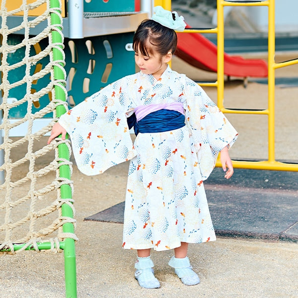 Japanese Children's Clothing Ly# mine Yukata Japanese Kimono 100-130cm Girls Summer Dresses Japanese Summer Festival Special [Japan Pre-sale: Mid-April 2025] 