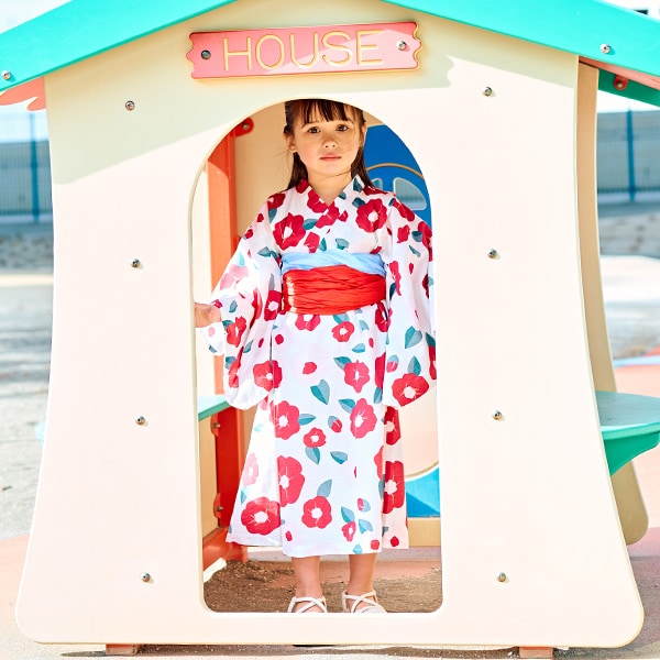 Japanese Children's Clothing Ly# mine Yukata Japanese Kimono 100-130cm Girls Summer Dresses Japanese Summer Festival Special [Japan Pre-sale: Mid-April 2025] 