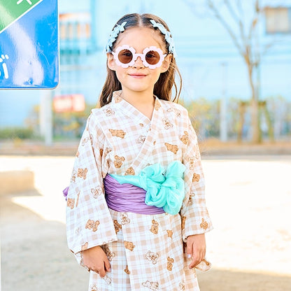 Japanese Children's Clothing Ly# mine Yukata Japanese Kimono 100-130cm Girls Summer Dresses Japanese Summer Festival Special [Japan Pre-sale: Mid-April 2025] 