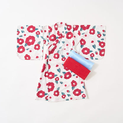 Japanese Children's Clothing Ly# mine Yukata Japanese Kimono 100-130cm Girls Summer Dresses Japanese Summer Festival Special [Japan Pre-sale: Mid-April 2025] 