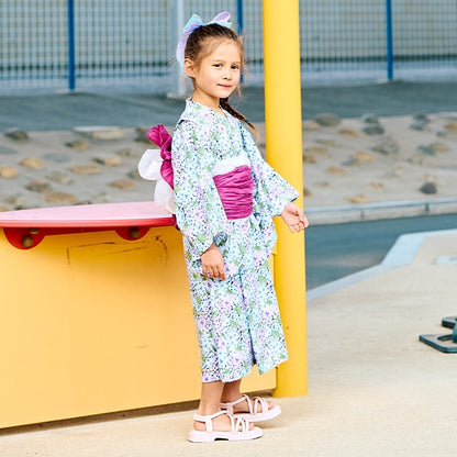 Japanese Children's Clothing Ly# mine Yukata Japanese Kimono 100-130cm Girls Summer Dresses Japanese Summer Festival Special [Japan Pre-sale: Mid-April 2025] 