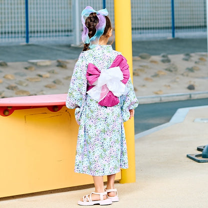Japanese Children's Clothing Ly# mine Yukata Japanese Kimono 100-130cm Girls Summer Dresses Japanese Summer Festival Special [Japan Pre-sale: Mid-April 2025] 