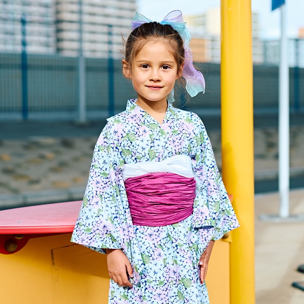 Japanese Children's Clothing Ly# mine Yukata Japanese Kimono 100-130cm Girls Summer Dresses Japanese Summer Festival Special [Japan Pre-sale: Mid-April 2025] 
