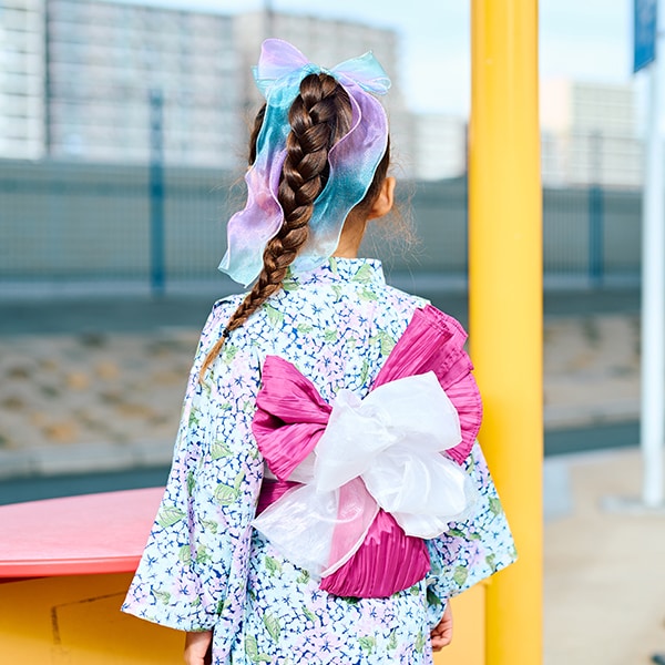 Japanese Children's Clothing Ly# mine Yukata Japanese Kimono 100-130cm Girls Summer Dresses Japanese Summer Festival Special [Japan Pre-sale: Mid-April 2025] 