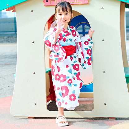 Japanese Children's Clothing Ly# mine Yukata Japanese Kimono 100-130cm Girls Summer Dresses Japanese Summer Festival Special [Japan Pre-sale: Mid-April 2025] 