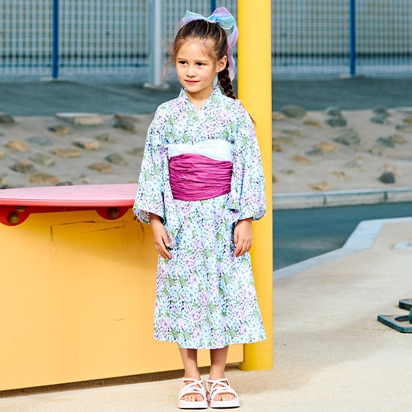 Japanese Children's Clothing Ly# mine Yukata Japanese Kimono 100-130cm Girls Summer Dresses Japanese Summer Festival Special [Japan Pre-sale: Mid-April 2025] 