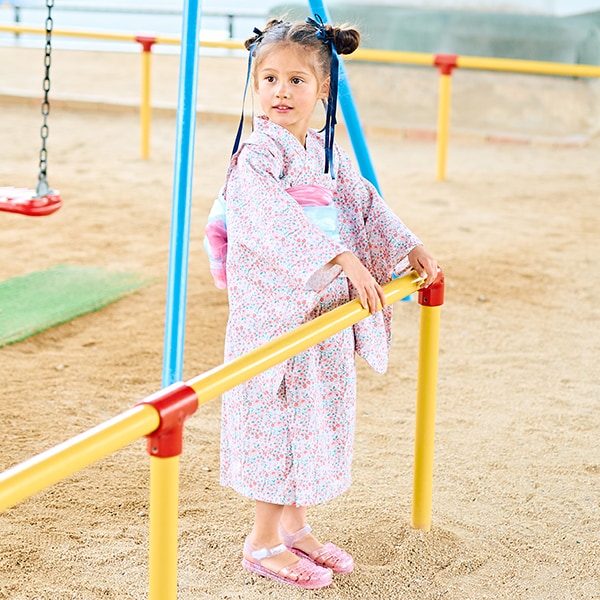 日本童裝 Ly# mine 2Way 浴衣 日本和服 100-130cm 女童款 夏季 TOPS DRESSES 日本夏祭慶典特輯 【日本預售：2025年4月中旬】
