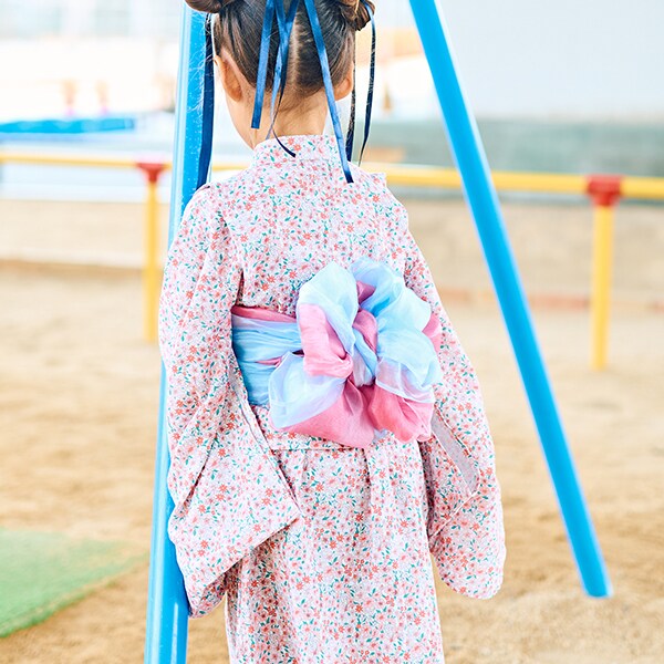 日本童裝 Ly# mine 2Way 浴衣 日本和服 100-130cm 女童款 夏季 TOPS DRESSES 日本夏祭慶典特輯 【日本預售：2025年4月中旬】
