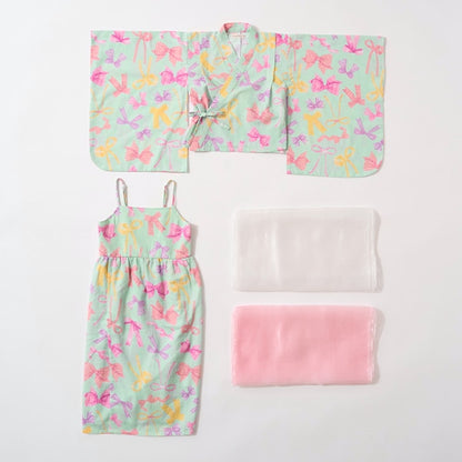 日本童裝 Ly# mine 2Way 浴衣 日本和服 100-130cm 女童款 夏季 TOPS DRESSES 日本夏祭慶典特輯 【日本預售：2025年4月中旬】
