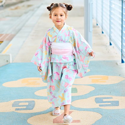 日本童裝 Ly# mine 2Way 浴衣 日本和服 100-130cm 女童款 夏季 TOPS DRESSES 日本夏祭慶典特輯 【日本預售：2025年4月中旬】