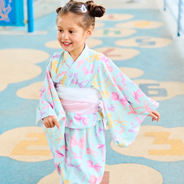 日本童裝 Ly# mine 2Way 浴衣 日本和服 100-130cm 女童款 夏季 TOPS DRESSES 日本夏祭慶典特輯 【日本預售：2025年4月中旬】