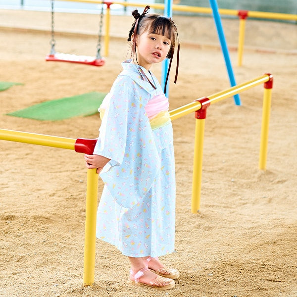 日本童裝 Ly# mine 2Way 浴衣 日本和服 100-130cm 女童款 夏季 TOPS DRESSES 日本夏祭慶典特輯 【日本預售：2025年4月中旬】