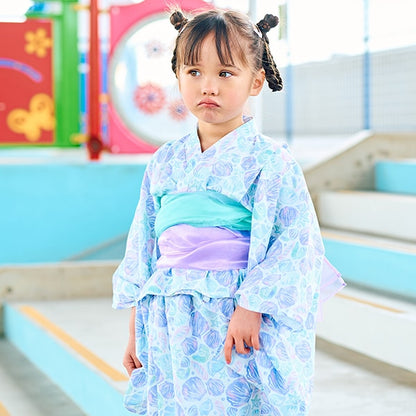 日本童裝 Ly# mine 2Way 浴衣 日本和服 100-130cm 女童款 夏季 TOPS DRESSES 日本夏祭慶典特輯 【日本預售：2025年4月中旬】
