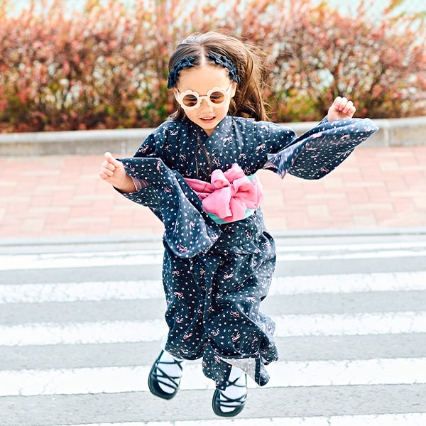 日本童裝 Ly# mine 2Way 浴衣 日本和服 100-130cm 女童款 夏季 TOPS DRESSES 日本夏祭慶典特輯 【日本預售：2025年4月中旬】