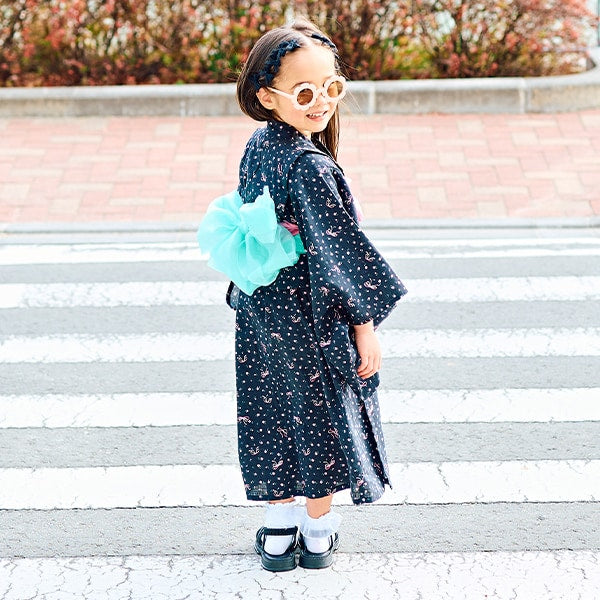 日本童裝 Ly# mine 2Way 浴衣 日本和服 100-130cm 女童款 夏季 TOPS DRESSES 日本夏祭慶典特輯 【日本預售：2025年4月中旬】
