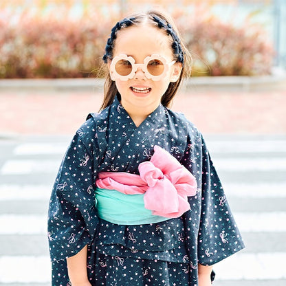 日本童裝 Ly# mine 2Way 浴衣 日本和服 100-130cm 女童款 夏季 TOPS DRESSES 日本夏祭慶典特輯 【日本預售：2025年4月中旬】