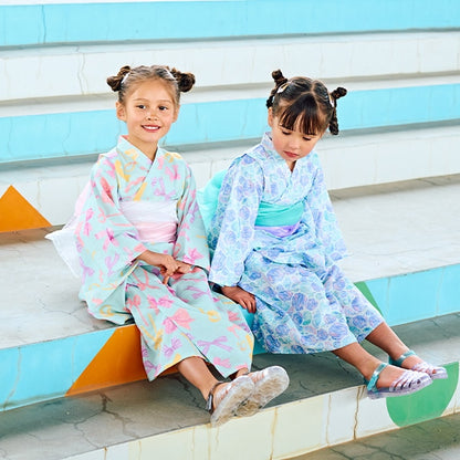 日本童裝 Ly# mine 2Way 浴衣 日本和服 100-130cm 女童款 夏季 TOPS DRESSES 日本夏祭慶典特輯 【日本預售：2025年4月中旬】