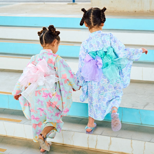 日本童裝 Ly# mine 2Way 浴衣 日本和服 100-130cm 女童款 夏季 TOPS DRESSES 日本夏祭慶典特輯 【日本預售：2025年4月中旬】