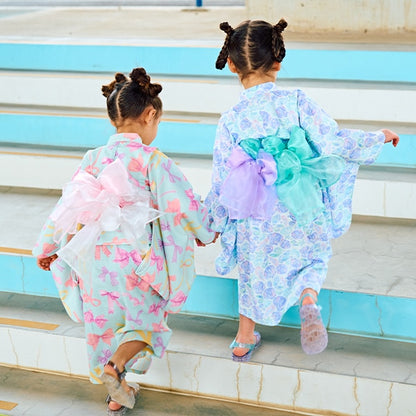日本童裝 Ly# mine 2Way 浴衣 日本和服 100-130cm 女童款 夏季 TOPS DRESSES 日本夏祭慶典特輯 【日本預售：2025年4月中旬】