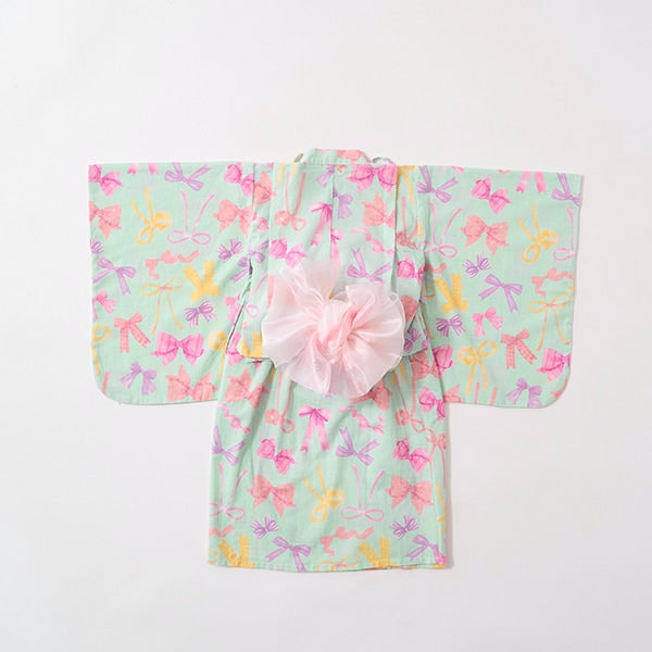 日本童裝 Ly# mine 2Way 浴衣 日本和服 100-130cm 女童款 夏季 TOPS DRESSES 日本夏祭慶典特輯 【日本預售：2025年4月中旬】