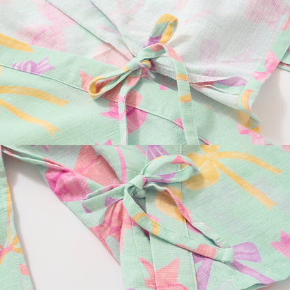 日本童裝 Ly# mine 2Way 浴衣 日本和服 100-130cm 女童款 夏季 TOPS DRESSES 日本夏祭慶典特輯 【日本預售：2025年4月中旬】