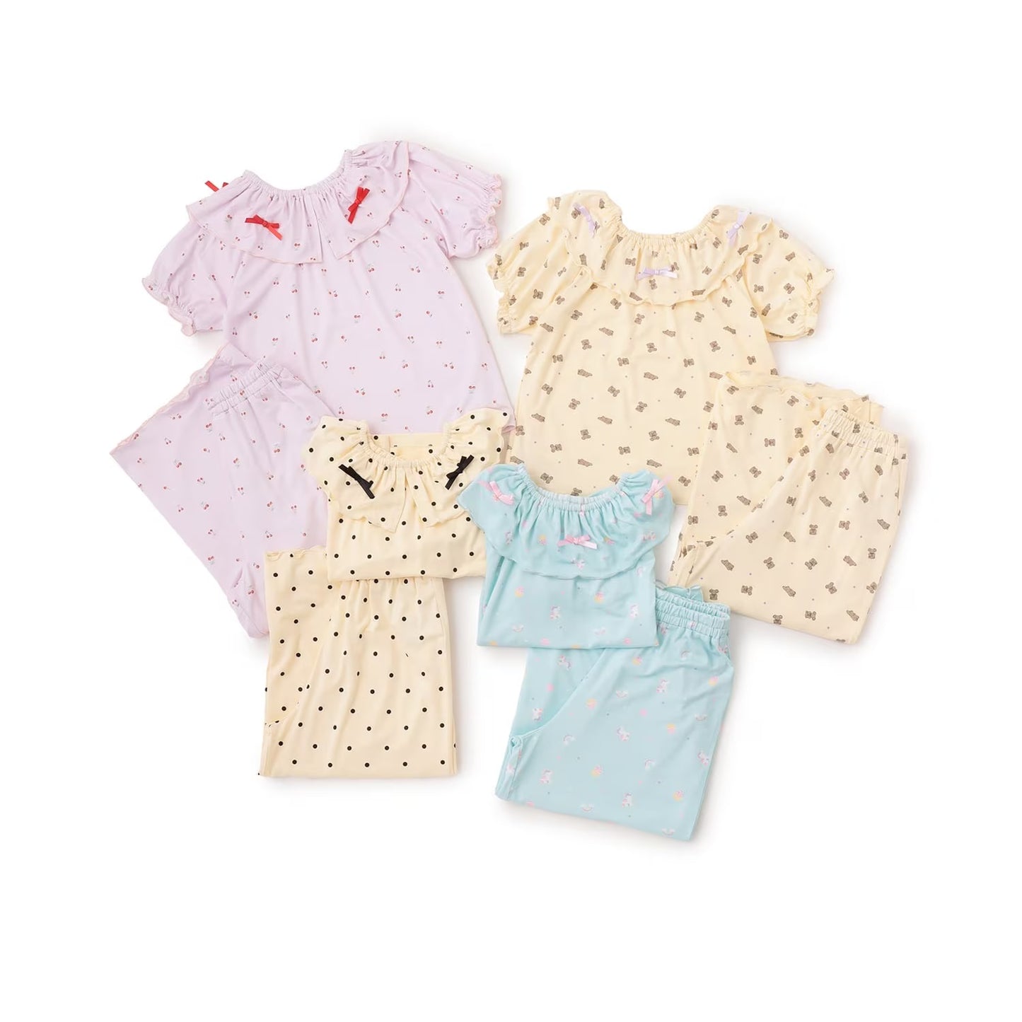 Japanese children's clothing Ly# mine tank top and shorts set 100-150cm girls summer TOPS PANTS 