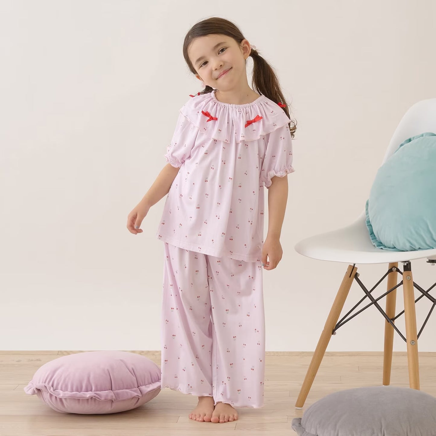 Japanese children's clothing Ly# mine tank top and shorts set 100-150cm girls summer TOPS PANTS 