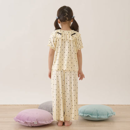 Japanese children's clothing Ly# mine tank top and shorts set 100-150cm girls summer TOPS PANTS 