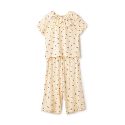Japanese children's clothing Ly# mine tank top and shorts set 100-150cm girls summer TOPS PANTS 