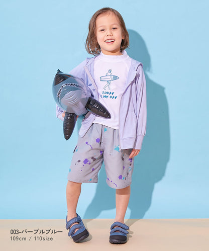 Japanese children's clothing dev!rock waterproof series stand collar thin jacket 100-160cm boys/girls spring and summer outerwear