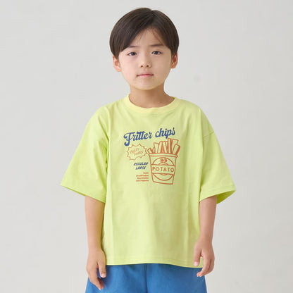 日本童裝 b・R# 彩色圖案印花上衣 90-140cm 男童款 夏季 TOPS