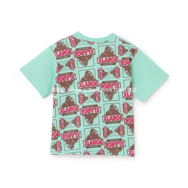 Japanese XLARGE KIDS Printed Tops 80-140cm Boys Summer TOPS 