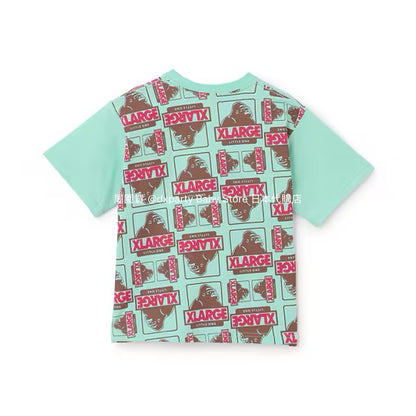 Japanese XLARGE KIDS Printed Tops 80-140cm Boys Summer TOPS 