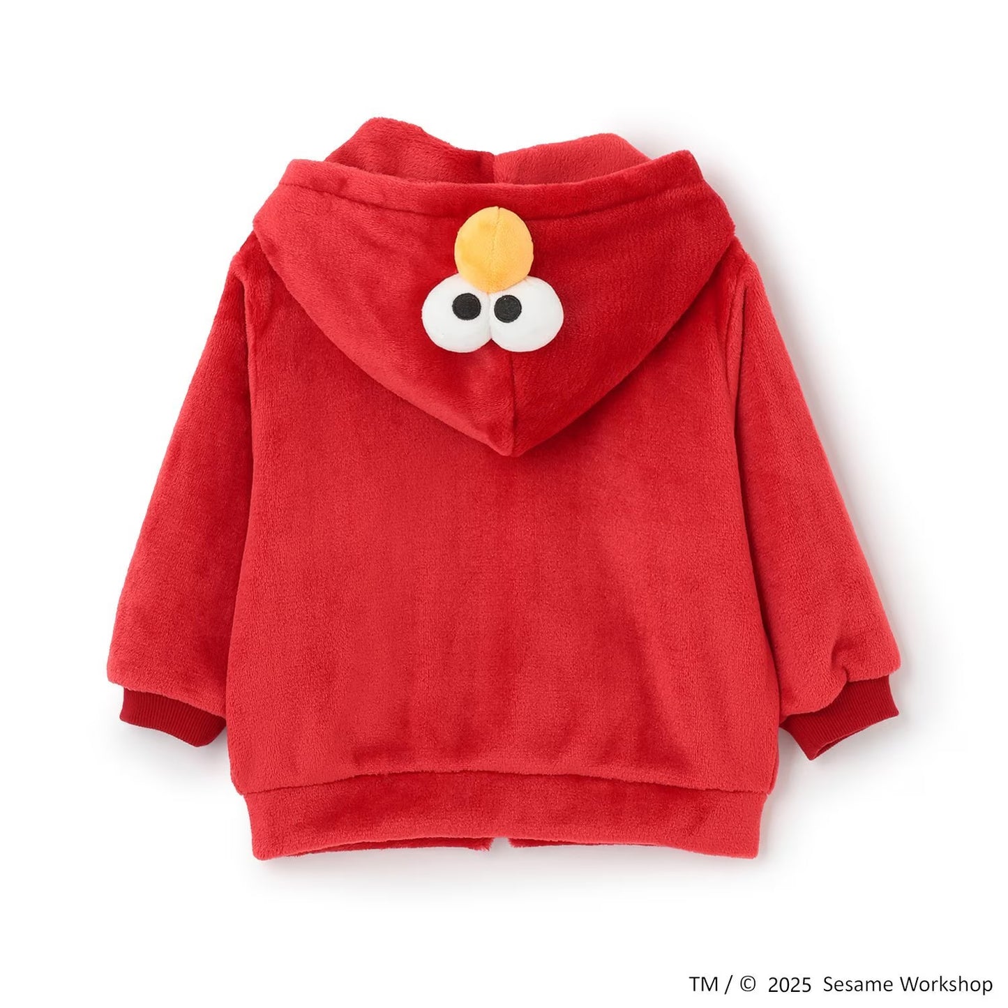 日本童裝 pe#main x SESAME STREET 芝麻街毛毛外套 80-130cm 男童款/女童款 冬季 OUTERWEAR 聖誕紅/新年紅