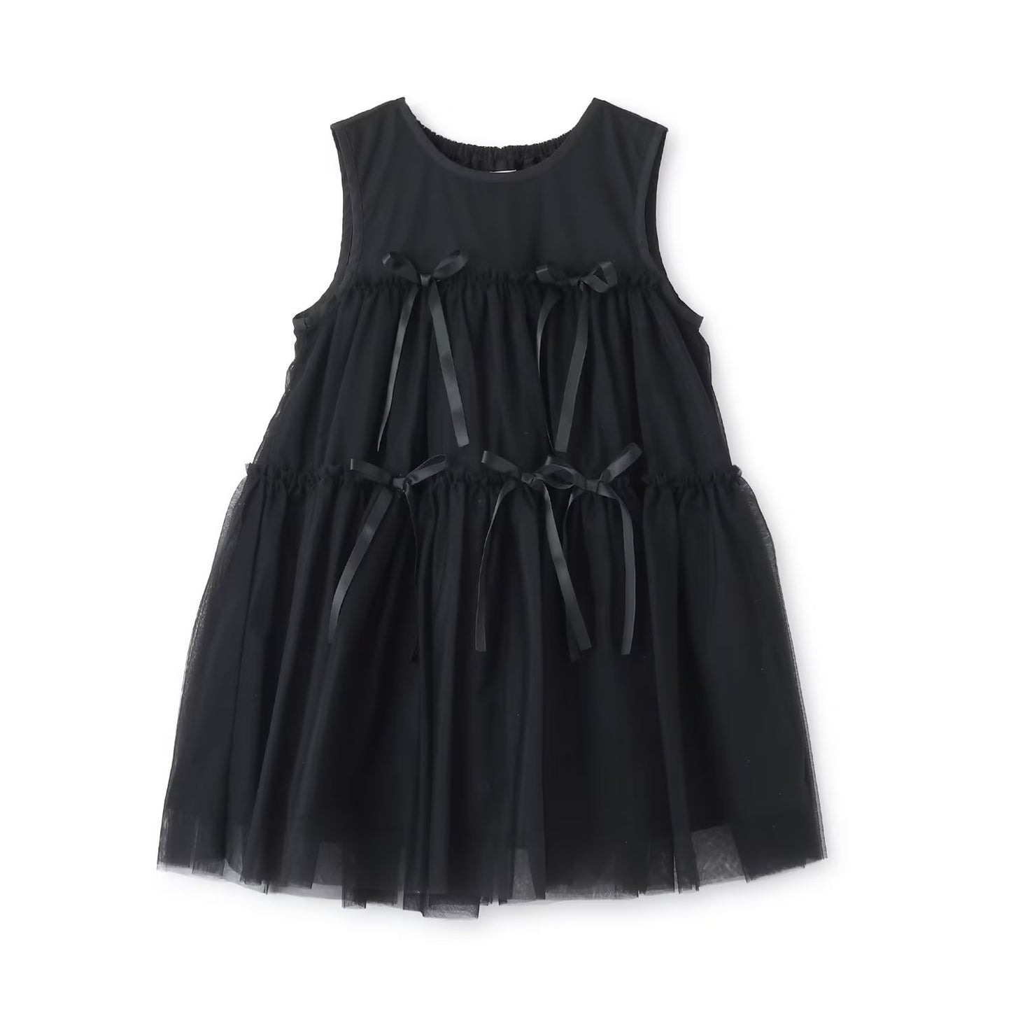 日本童裝 Ly# mine 蓬鬆薄紗多層連身裙 100-150cm 女童款 冬季 DRESSES