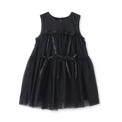 日本童裝 Ly# mine 蓬鬆薄紗多層連身裙 100-150cm 女童款 冬季 DRESSES