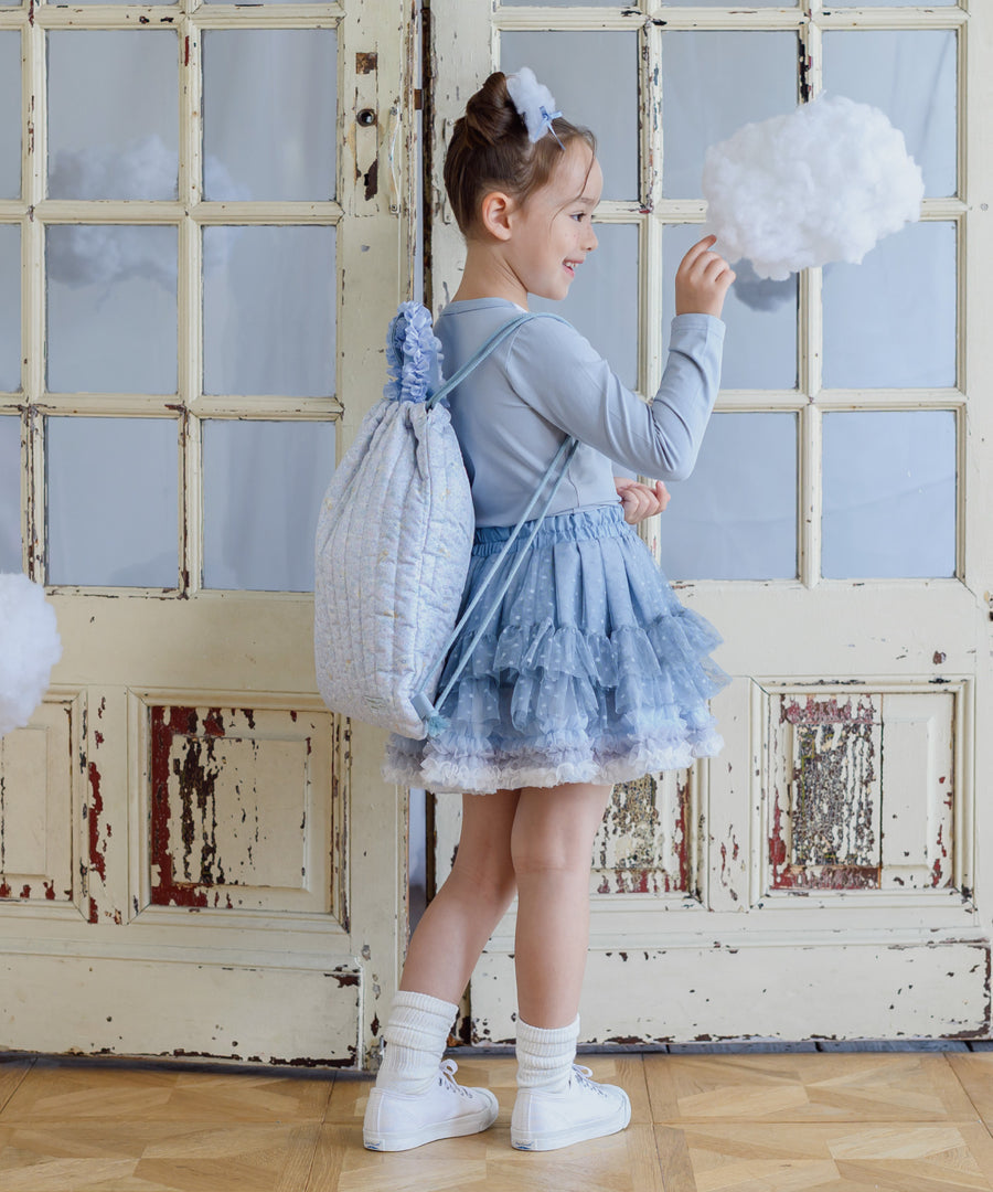 日本童裝 panpantutu 法式藍 tutu裙 70-145cm 女童款 初生嬰兒 夏季 SKIRTS
